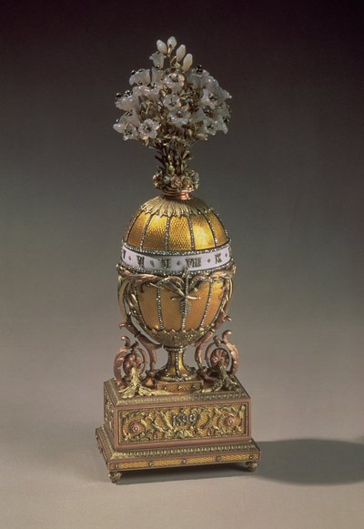 Easter Egg in the Form of a Vase Containing Flowers, 1899 by Carl Fabergé